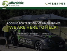 Tablet Screenshot of affordabletreeservice.com.au